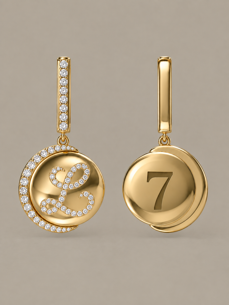 Moon Initial Charm