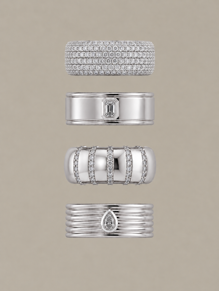 Oura Ring Covers -  Sterling Silver