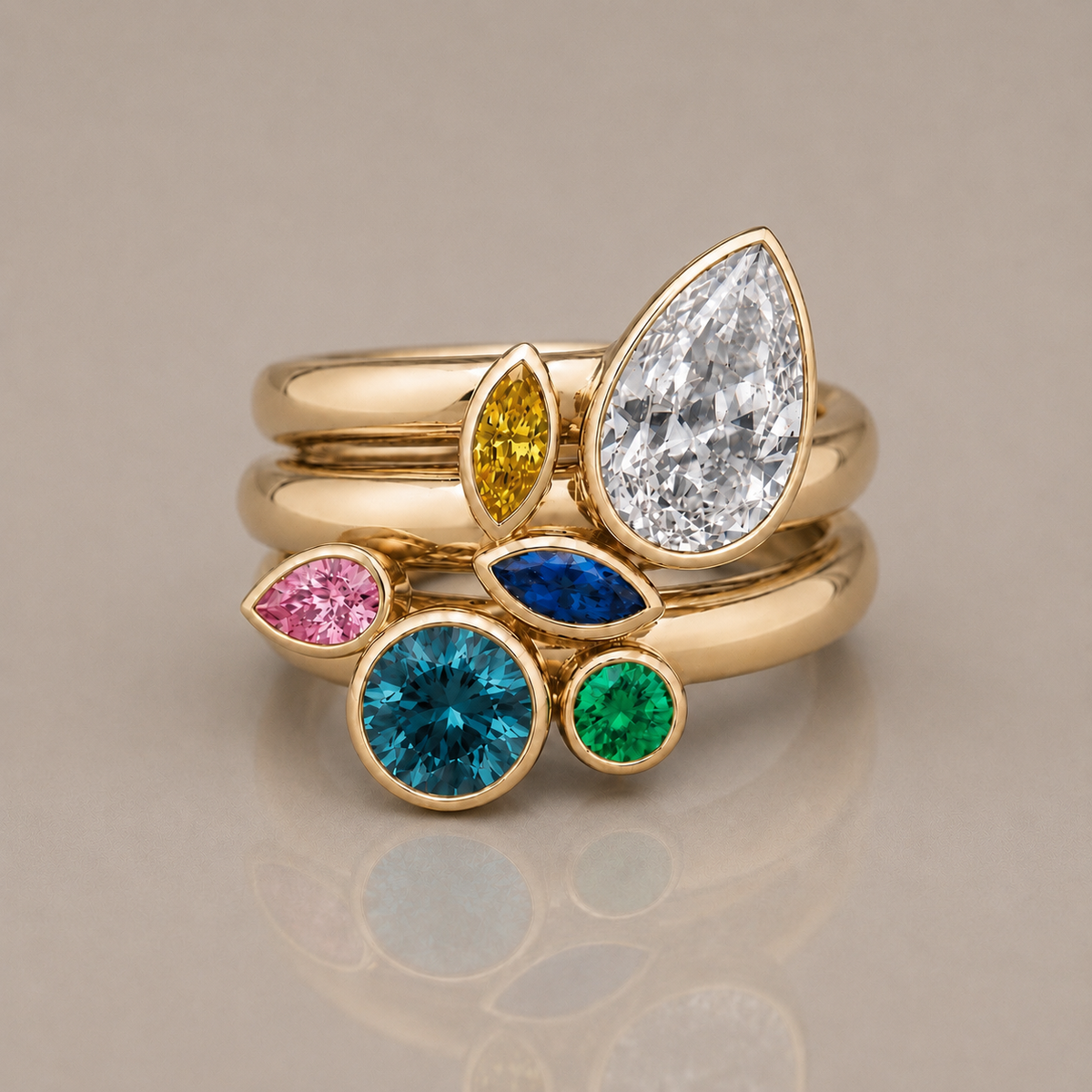 Chunky Family Ring
