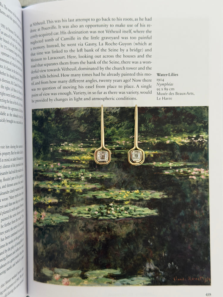 Asscher Diamond Drop Earrings