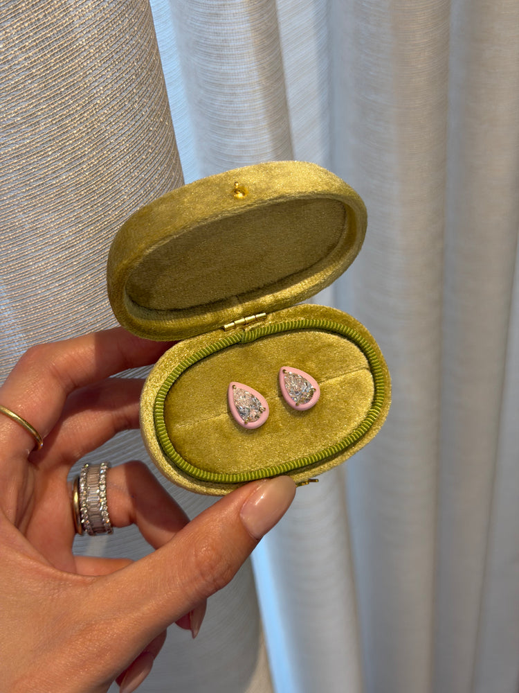 Baby Pink Pear Earrings