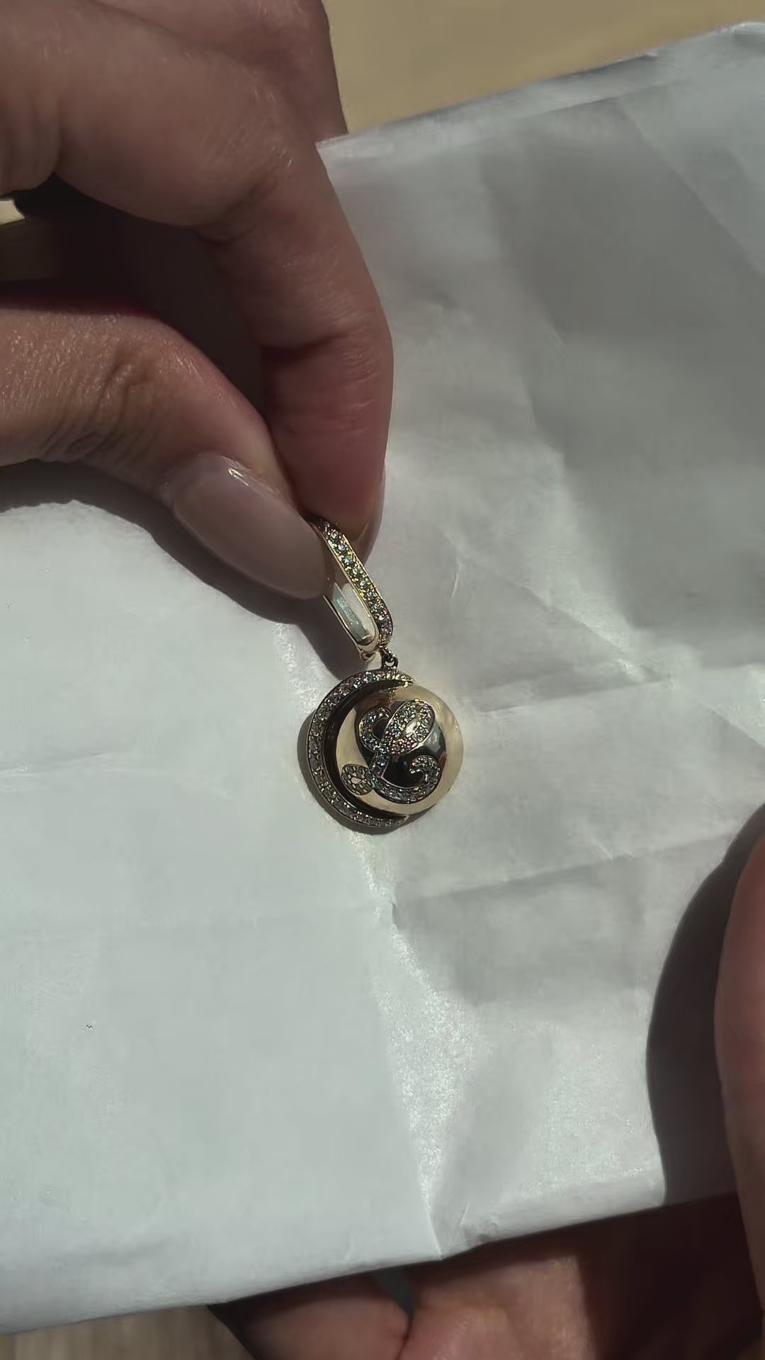 Moon Initial Charm